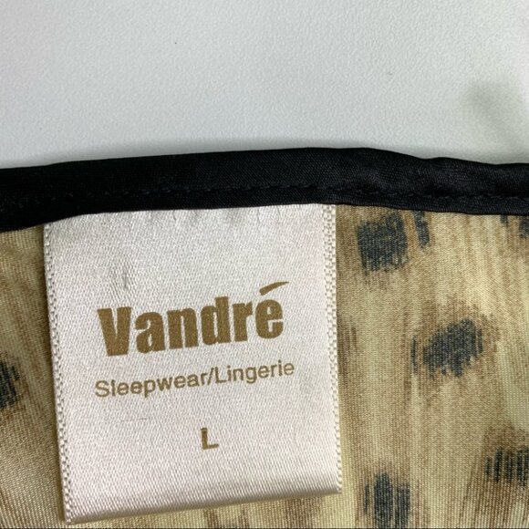 VANDRÉ Leopard print Chemise Slip Size Large - Picture 7 of 7
